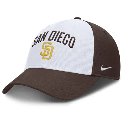 Nike San Diego Padres Club  Men's Dri-fit Mlb Adjustable Hat In White