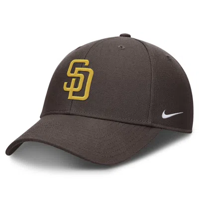 Nike San Diego Padres Evergreen Club  Men's Dri-fit Mlb Adjustable Hat In Brown