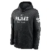 Nike San Diego Padres Fashion Club  Men's Mlb Pullover Hoodie In Black