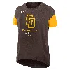 Nike Brown San Diego Padres Flowy T-shirt In Brown
