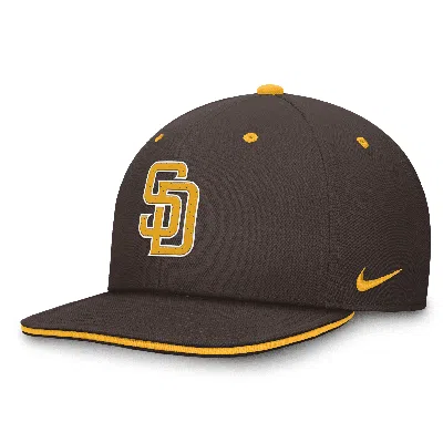 Nike San Diego Padres Primetime Pro  Men's Dri-fit Mlb Adjustable Hat In Brown
