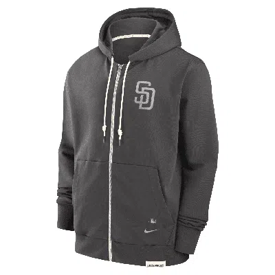 Nike San Diego Padres Travel Player  Men's Dri-fit Mlb Full-zip Hoodie In Grey