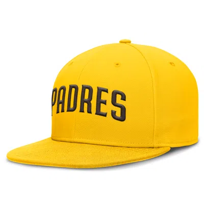 Nike San Diego Padres True  Men's Dri-fit Mlb Fitted Hat In Yellow