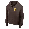 Nike San Diego Padres Womenâs  Women's Mlb Full-zip Hoodie In Brown