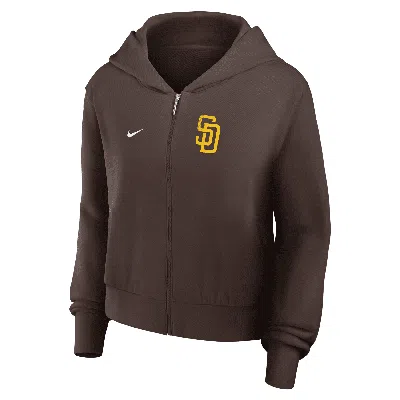 Nike San Diego Padres Womenâs  Women's Mlb Full-zip Hoodie In Brown