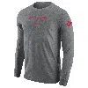 Nike San Diego State  Men's College Long-sleeve T-shirt In Gray
