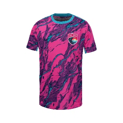 Nike San Diego Wave Fc 2025 Big Kids'  Nwsl Short-sleeve Pre-match Top In Blue