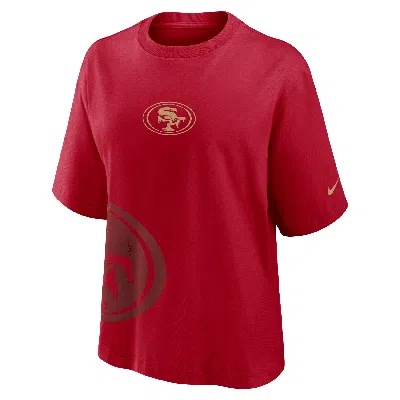 Nike San Francisco 49ers Boxy  Women's Nfl T-shirt In Red