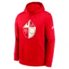 Nike San Francisco 49ers Club Logo  Men's Nfl Pullover Hoodie In Red