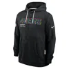 Nike San Francisco 49ers Crucial Catch Sideline  Men's Dri-fit Nfl Pullover Hoodie In Black
