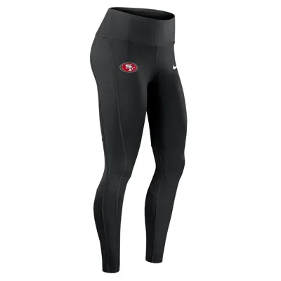 Nike San Francisco 49ers Epic Fast  Women's Dri-fit Nfl Leggings In Black