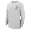 Nike Gray San Francisco 49ers Essential Heavy Max90 Long Sleeve T-shirt In Gray