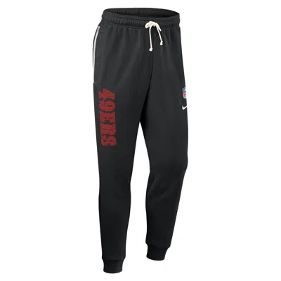 Nike San Francisco 49ers Ground Game Sideline  Men's Dri-fit Nfl Taper Pants In Black