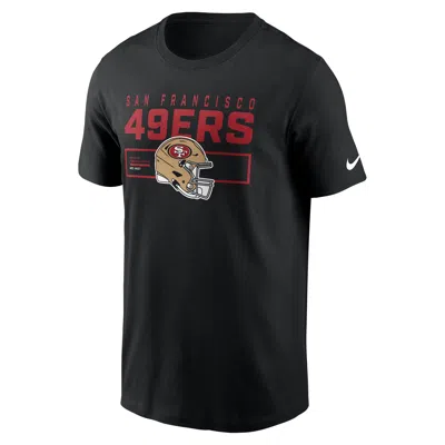 Nike San Francisco 49ers Helmet Essential  Men's Nfl T-shirt In Black