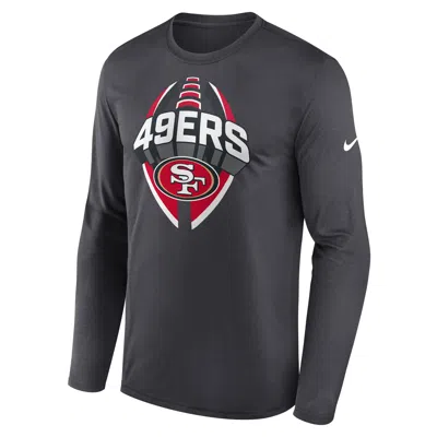 Nike San Francisco 49ers Legend Icon  Men's Dri-fit Nfl Long-sleeve T-shirt In Gray