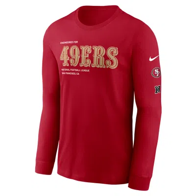 NIKE SAN FRANCISCO 49ERS PLAY TO WIN ESSENTIAL  MEN'S NFL LONG-SLEEVE T-SHIRT,1015791433
