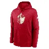 Nike San Francisco 49ers Rewind Club Logo Menâs  Men's Nfl Pullover Hoodie In Scarlet