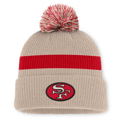 Nike San Francisco 49ers Rewind Peak  Men's Nfl Cuffed Pom Beanie In Brown