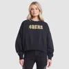 Nike Black San Francisco 49ers 2025 Rivalries Collection Oversized Phoenix Fleece Sweatshirt In Blue