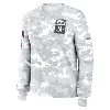 Nike Minnesota Vikings Salute To Service Edge Lockup  Women's Dri-fit Nfl Long-sleeve T-shirt In White