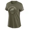 Nike San Francisco 49ers Salute To Service Sideline  Women's Nfl T-shirt In Green