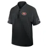 Nike Black San Francisco 49ers Sideline Short Sleeve Quarter-zip Performance Coach Jacket