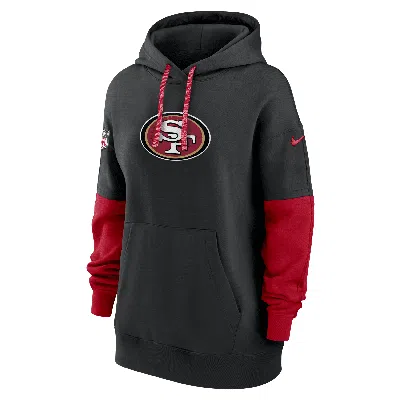 Nike San Francisco 49ers Sideline Essential  Women's Nfl Pullover Hoodie In Black