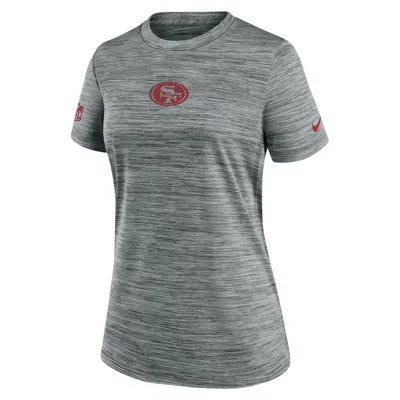 Nike San Francisco 49ers Sideline Team Issue Velocity  Women's Dri-fit Nfl T-shirt