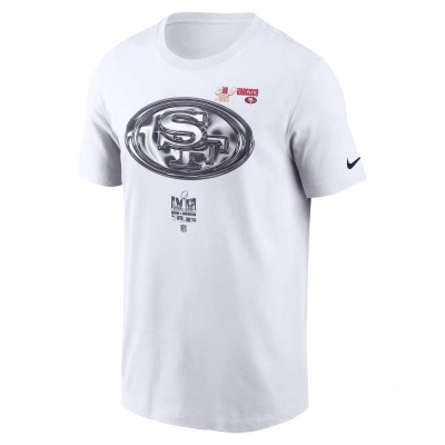 Nike San Francisco 49ers Super Bowl Lviii Opening Night  Men's Nfl T-shirt In White