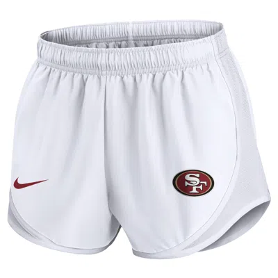 Nike San Francisco 49ers Tempo  Women's Dri-fit Nfl Shorts In White