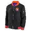 Nike San Francisco Giants Authentic Collection City Connect  Men's Mlb Full-zip Bomber Jacket In Black