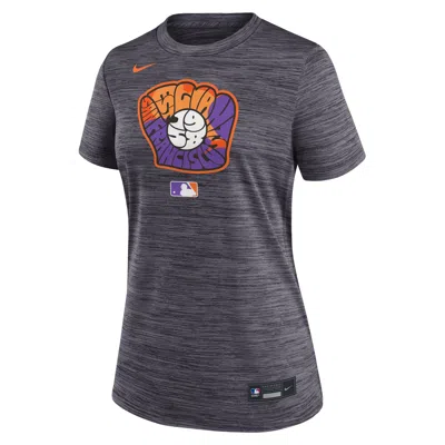 Nike San Francisco Giants Authentic Collection City Connect Velocity  Women's Dri-fit Mlb T-shirt In Black