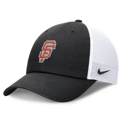 Nike San Francisco Giants City Connect Club  Men's Mlb Trucker Adjustable Hat In Black