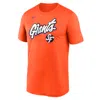 Nike Orange San Francisco Giants 2025 City Connect Team Phrase Legend Performance T-shirt In Orange
