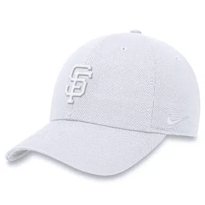 Nike San Francisco Giants Club  Men's Mlb Adjustable Hat In White