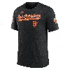 Nike Heather Black San Francisco Giants Cooperstown Collection Eras Tri-blend T-shirt