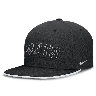 Nike San Francisco Giants Primetime True  Men's Dri-fit Mlb Fitted Hat In Black