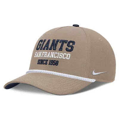 Nike San Francisco Giants Rise  Men's Mlb Adjustable Hat In Brown