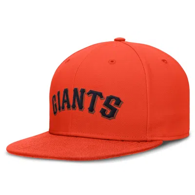 Nike San Francisco Giants True  Men's Dri-fit Mlb Fitted Hat In Orange