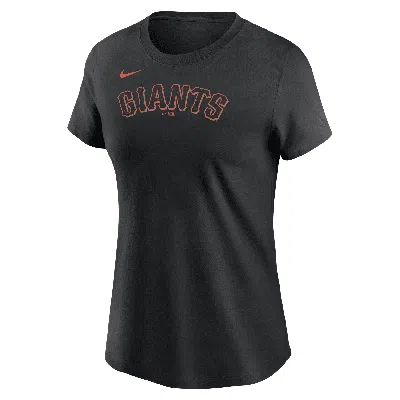 Nike San Francisco Giants Wordmark  Women's Mlb T-shirt In Black