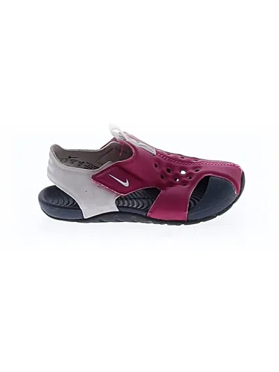 Pre-owned Nike Kids' Sandals In Burgundy