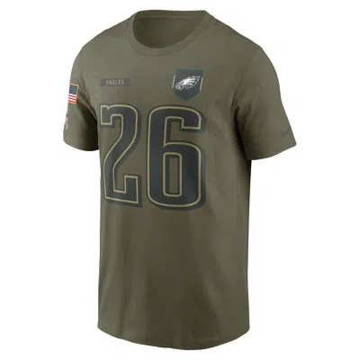 Nike Saquon Barkley Philadelphia Eagles Salute To Service Menâs  Men's Nfl T-shirt In Green