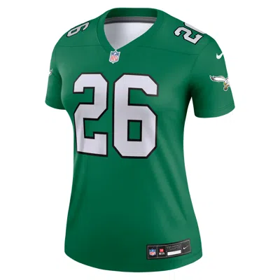 Nike Saquon Barkley Philadelphia Eagles  Women's Dri-fit Nfl Legend Jersey In Green