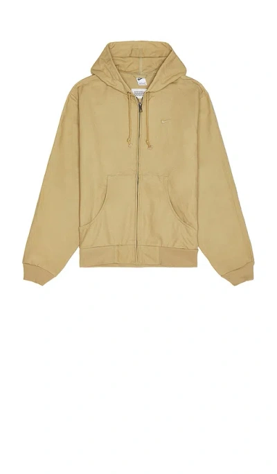 Nike Sashiko Full Zip Hoodie In Parachute Beige