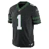 Nike Ahmad Sauce Gardner Legacy Black New York Jets Alternate Vapor F.u.s.e. Elite Jersey In Black