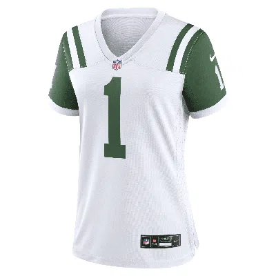 Nike Sauce Gardner New York Jets  Women's Nfl Game Football Jersey In White