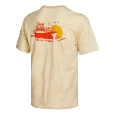 Nike Sb Back Printing Washed Sports Skateboard Short Sleeve Brown In Nude