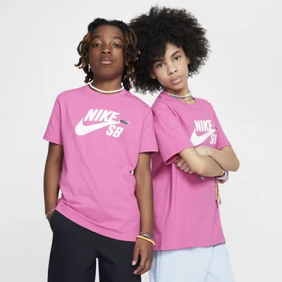 Nike Sb Big Kids' T-shirt In Red