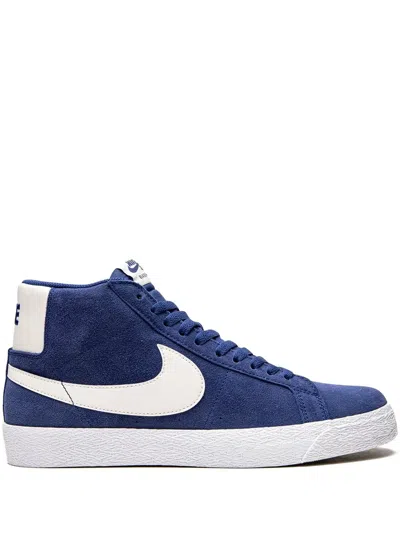 Nike Sb Zoom Blazer Mid Sneakers In Blue