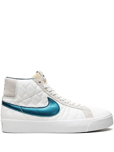 Nike X Eric Koston Sb Blazer Mid Sneakers In White